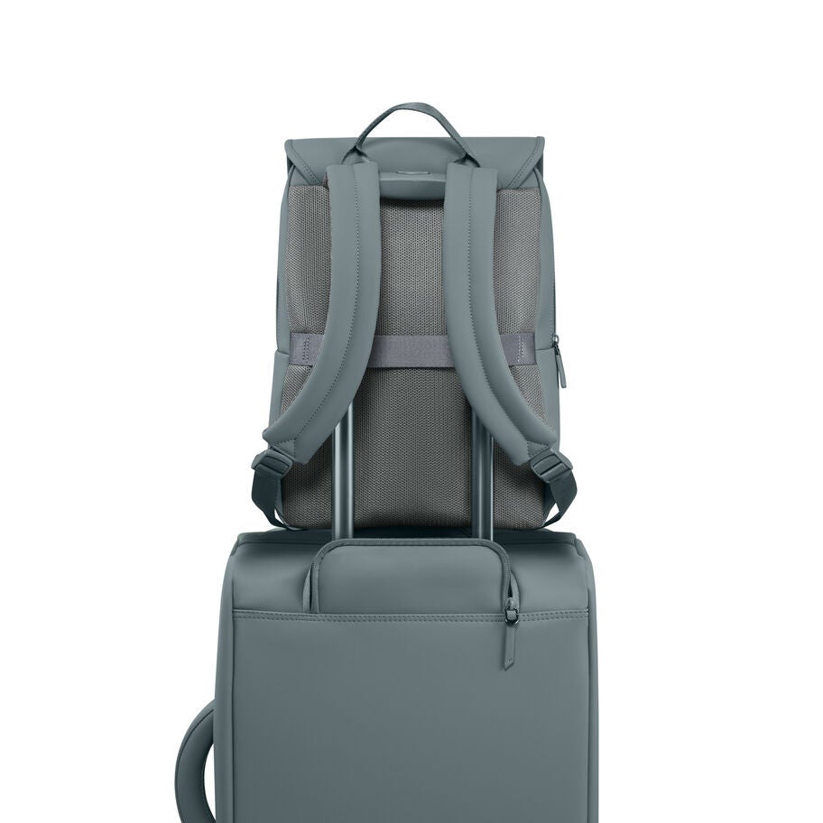 Lost In Berlin Square Backpack in the color LAST CALL | Cement Storm. image number 6