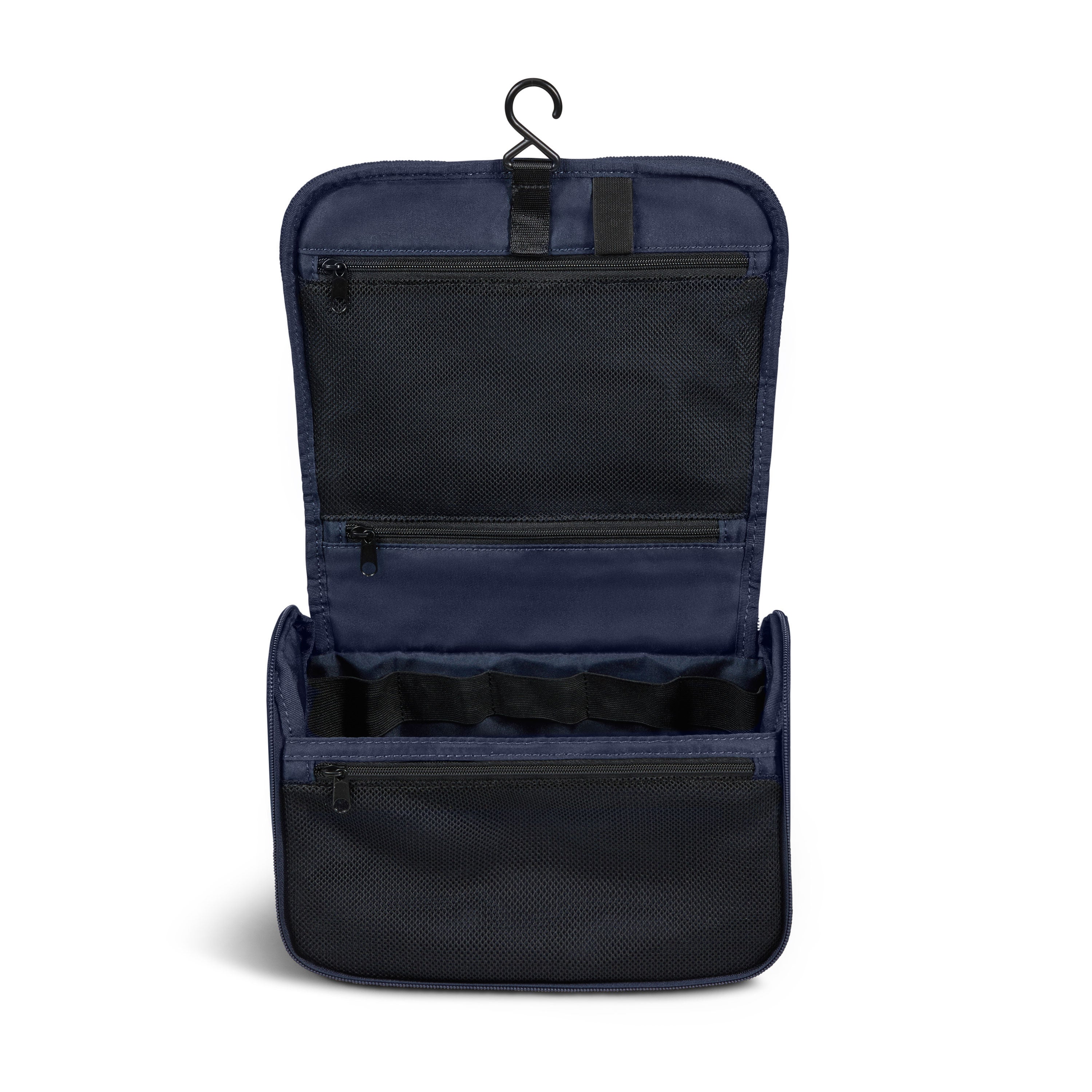 Lipault Hanging Toiletry Bag, Navy, Interior Image