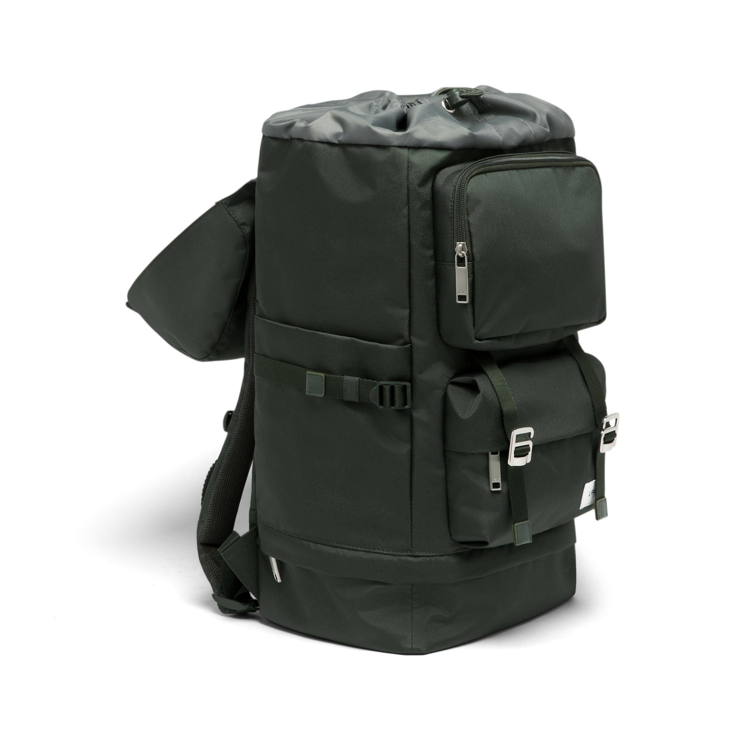 Lipault 4TMRW Weekend Backpack, Fair Green, Front 3/4 Image image number 3