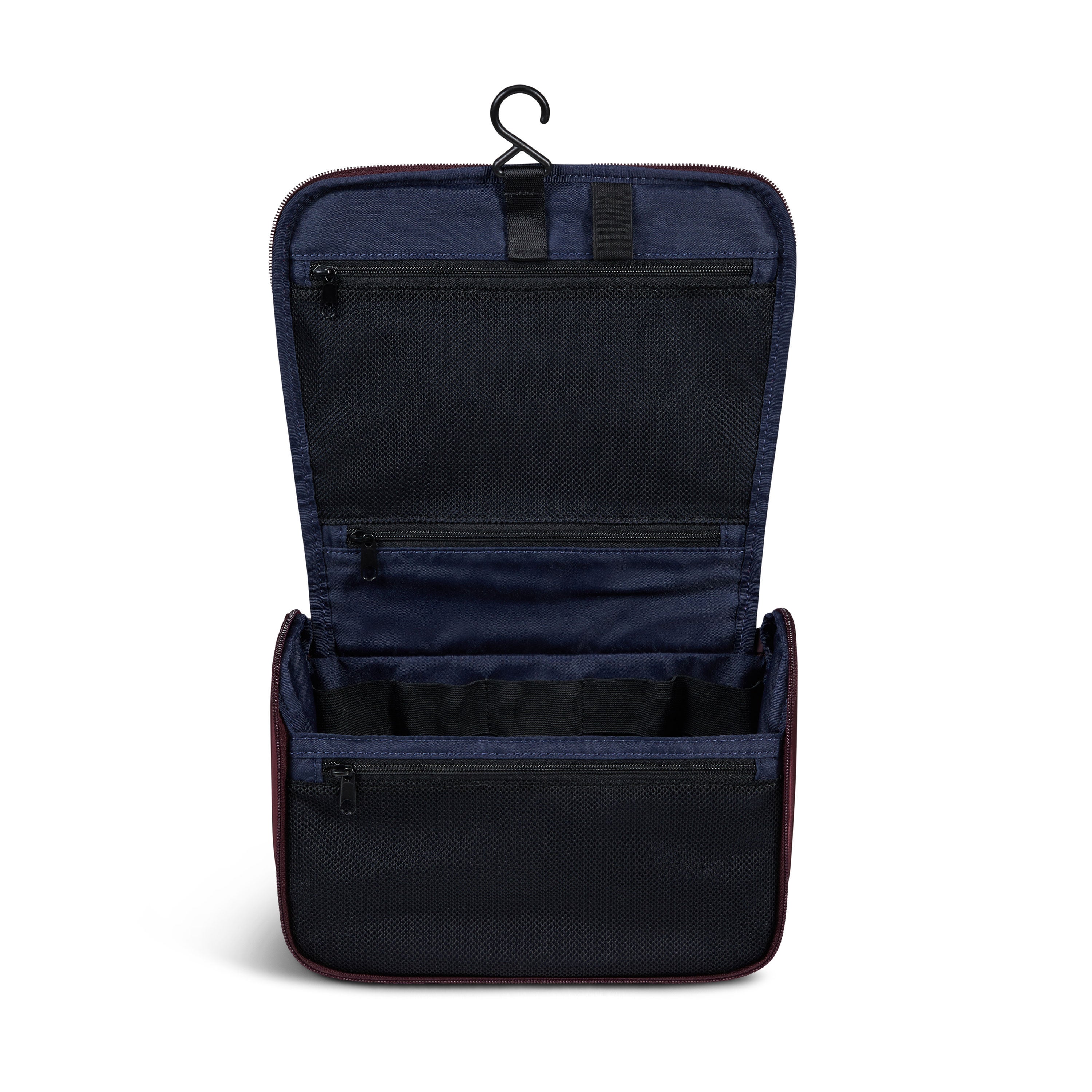 Lipault Hanging Toiletry Bag, Bordeaux, Interior Image image number 1