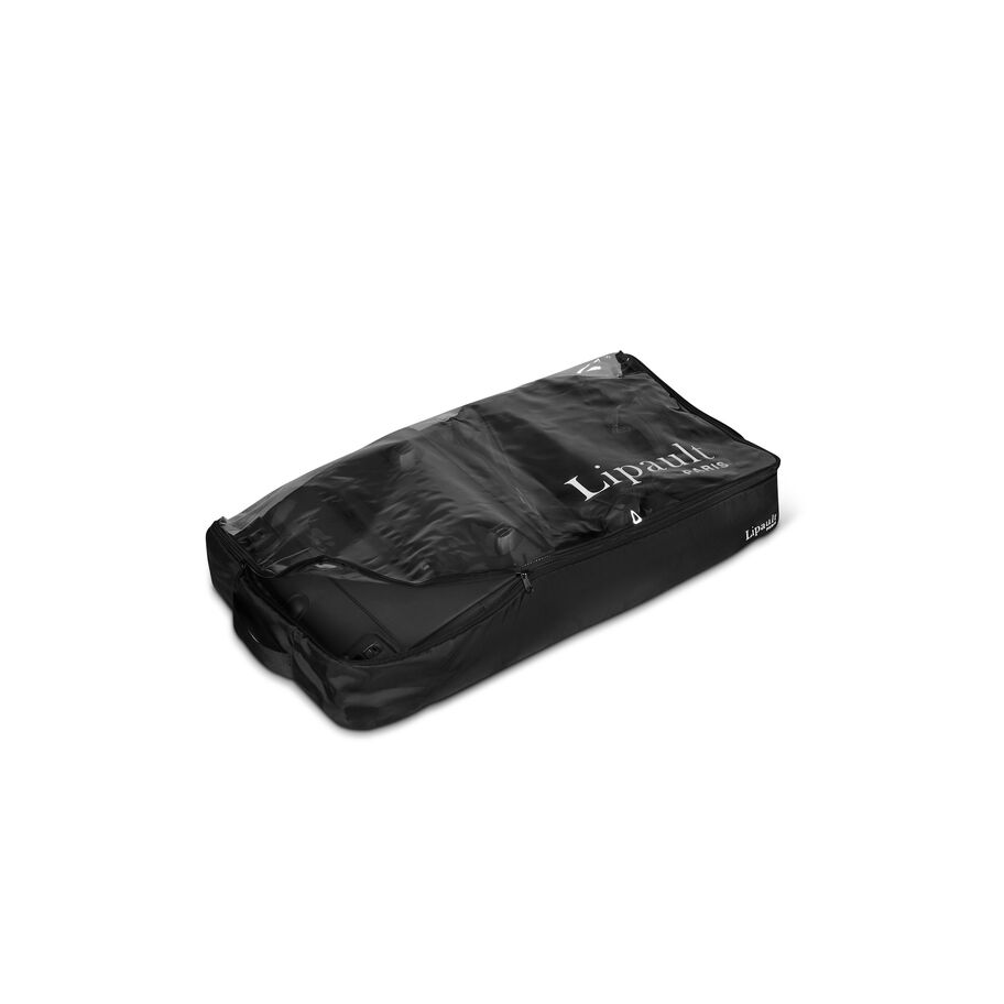 Lipault Foldable Plume Wheeled Duffel, Black, Packed in Storage Cover image number 1