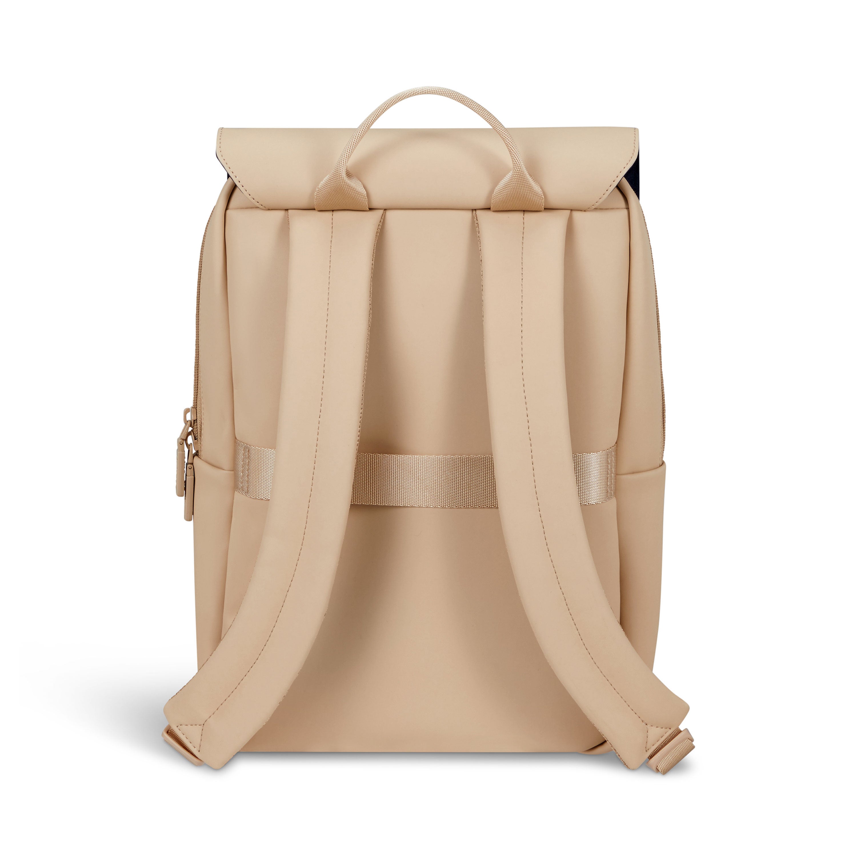 Lost In Berlin Square Backpack in the color Iced Latte. image number 3
