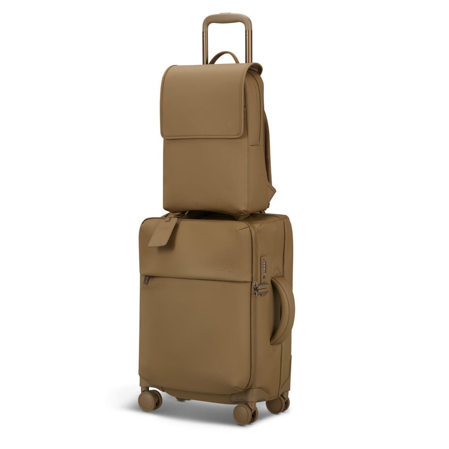Lost In Berlin Square Backpack in the color NEW | Golden Mud. image number 7