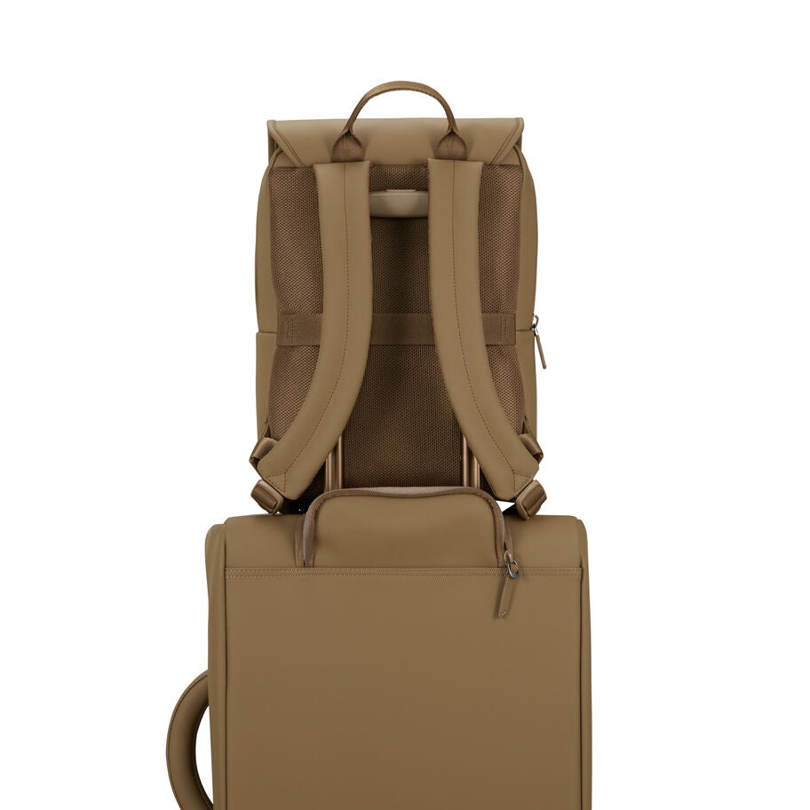 Lost In Berlin Square Backpack in the color NEW | Golden Mud. image number 6