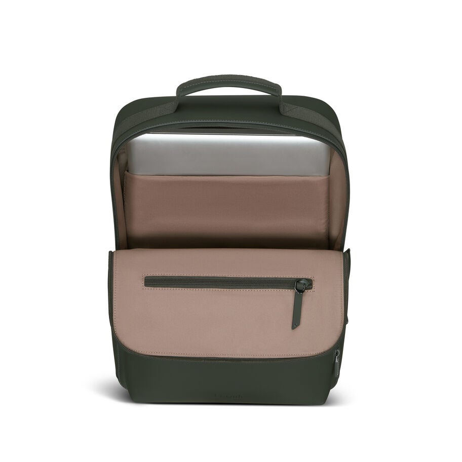 Lost In Berlin Lifetrotter Backpack in the color NEW | Dark Moss. image number 2