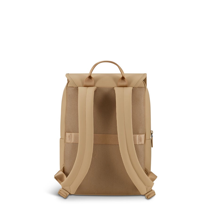 Lost In Berlin Square Backpack in the color Sandstone. image number 5