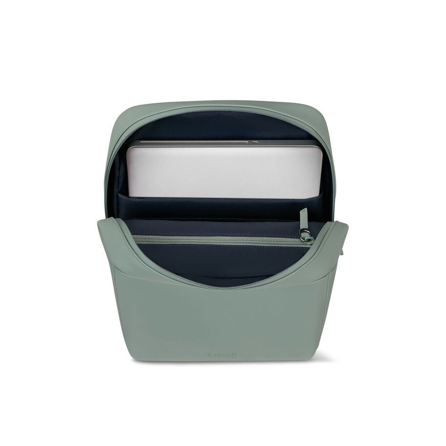 Lost In Berlin Square Backpack in the color LAST CALL | Yoga Green. image number 2