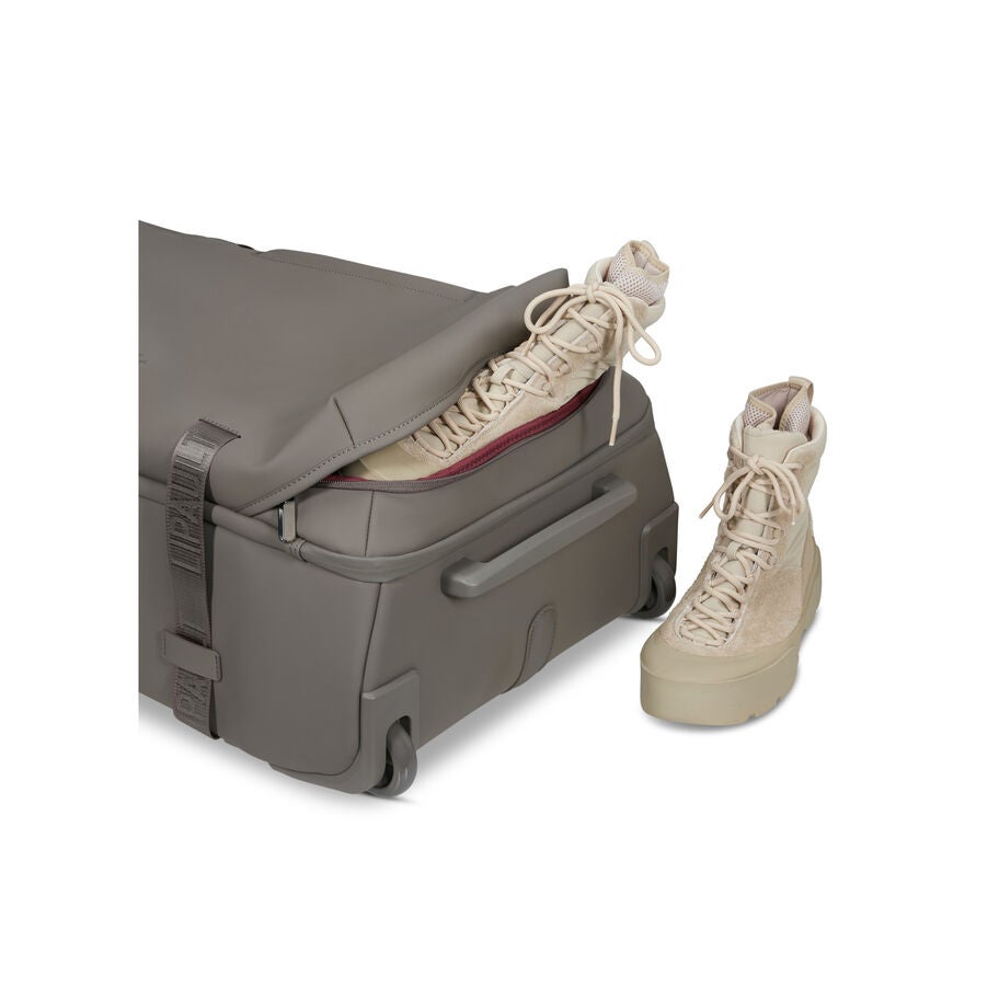 Lost In Berlin Exile Wheeled Duffel in the color Ash Stone. image number 6