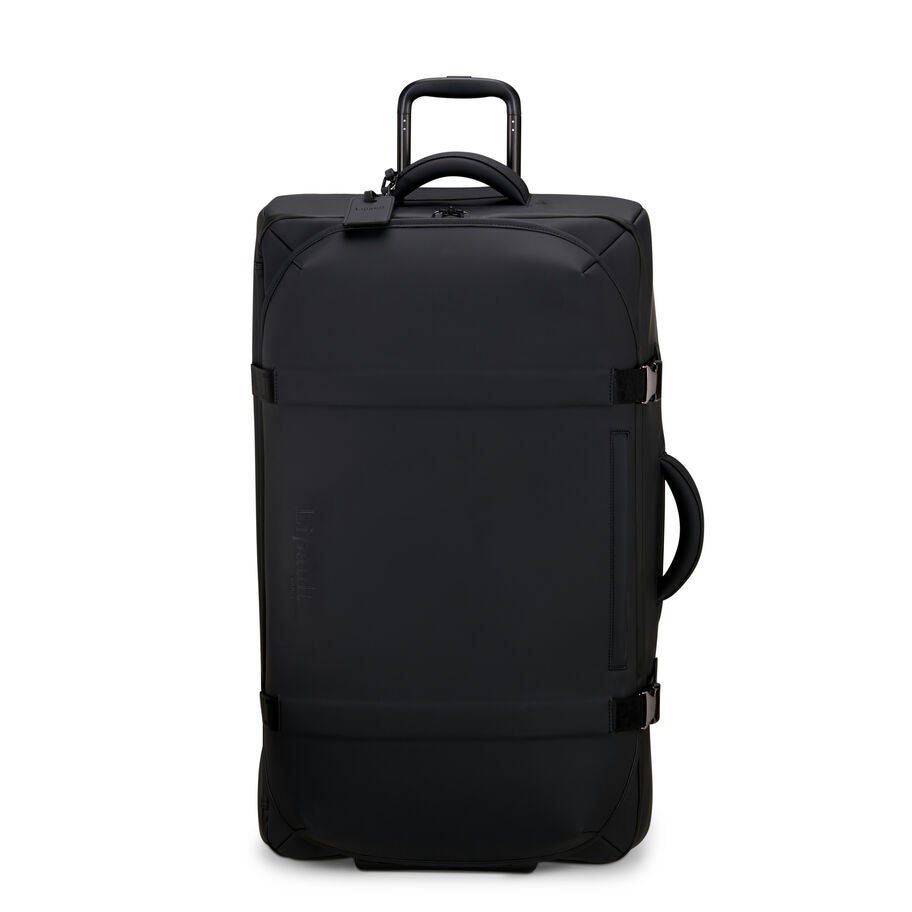Lost In Berlin Large Exile Wheeled Duffel in the color Black. image number 3