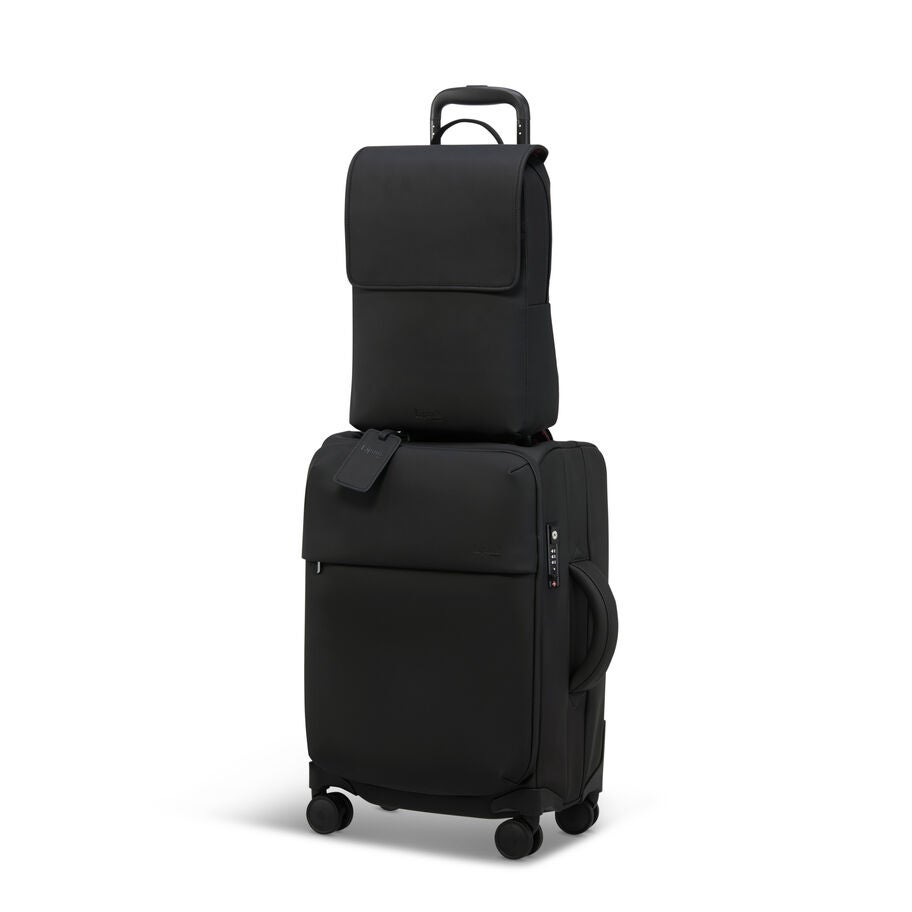 Lost In Berlin Square Backpack in the color Black. image number 7