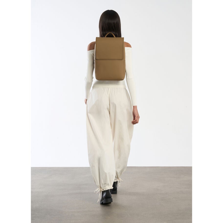 Lost In Berlin Square Backpack in the color NEW | Golden Mud. image number 1