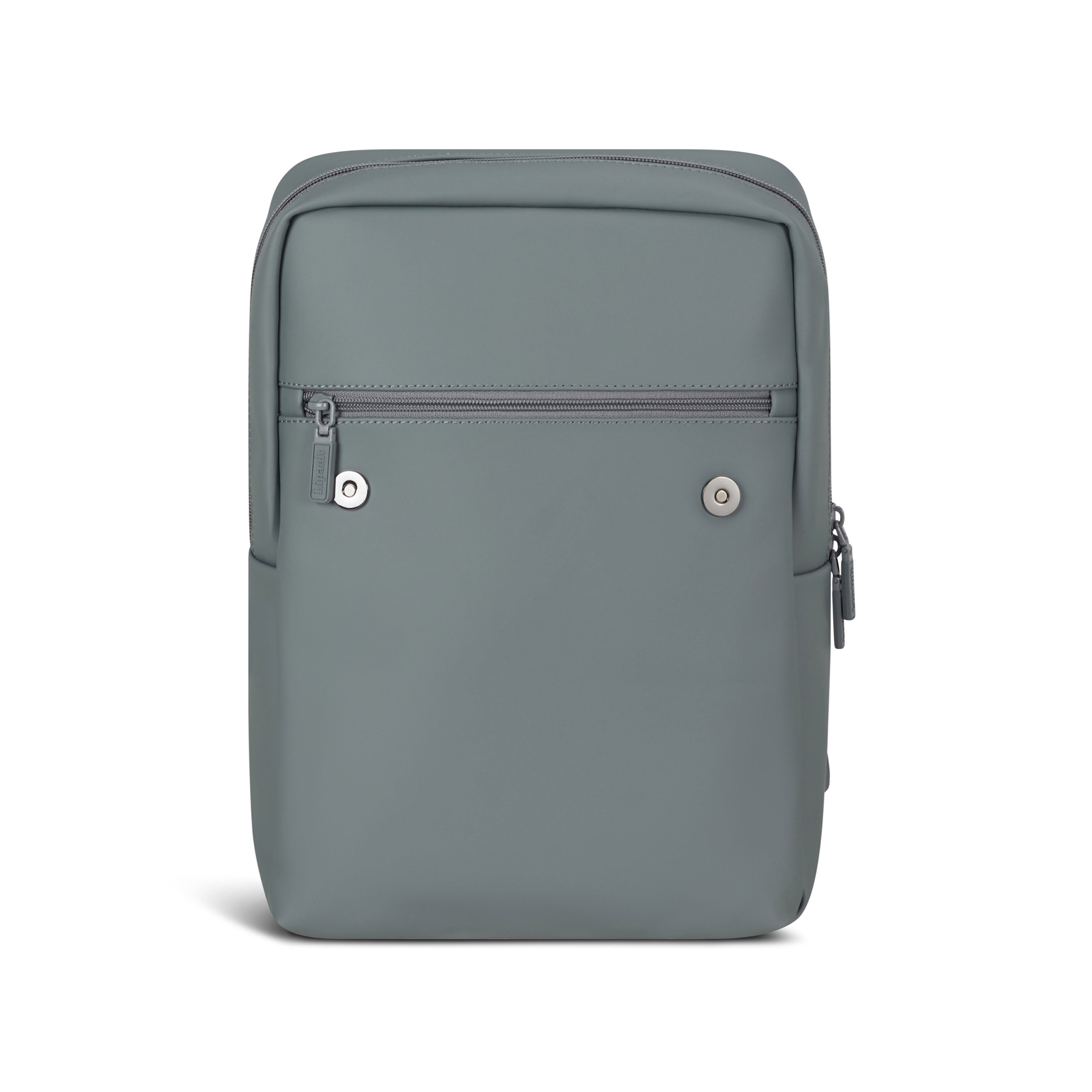 Lost In Berlin Square Backpack in the color Cement Storm.
