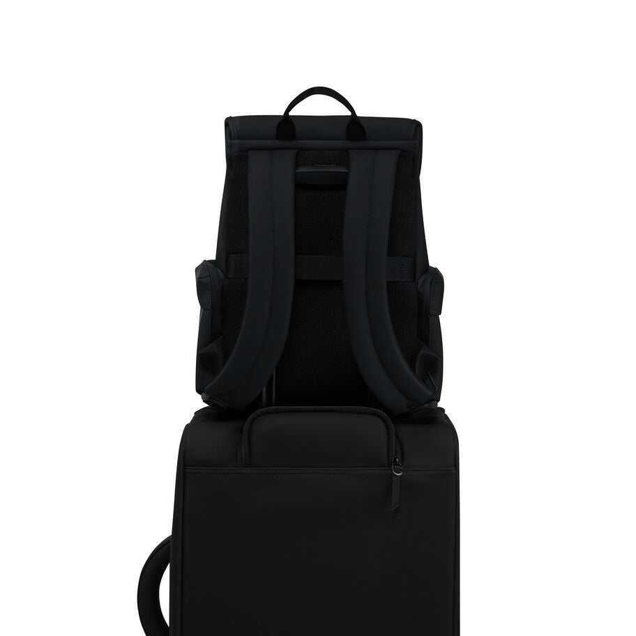 Lost In Berlin Mini Cargo Backpack in the color Black. image number 5