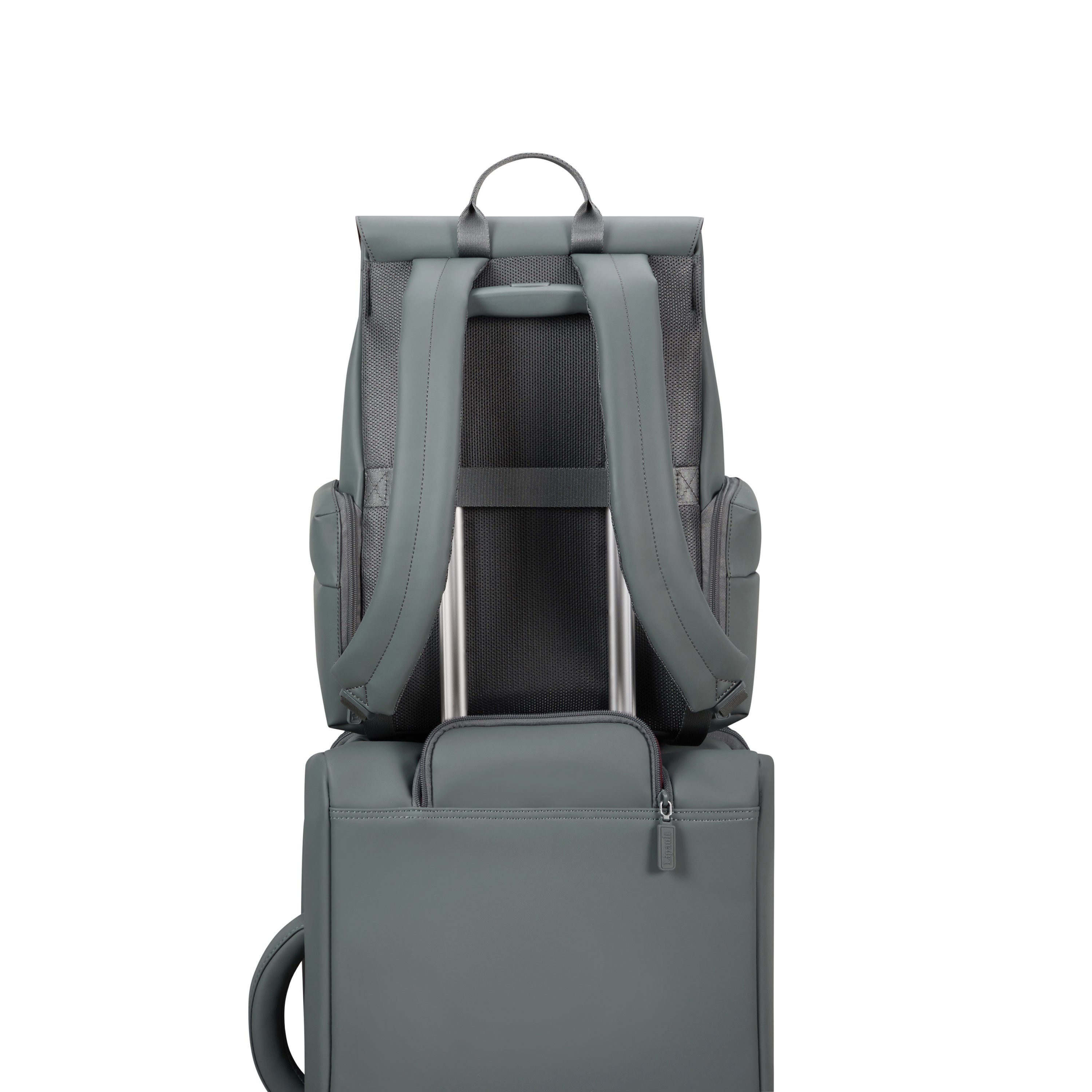 Lost In Berlin Cargo Backpack in the color Cement Storm. image number 5