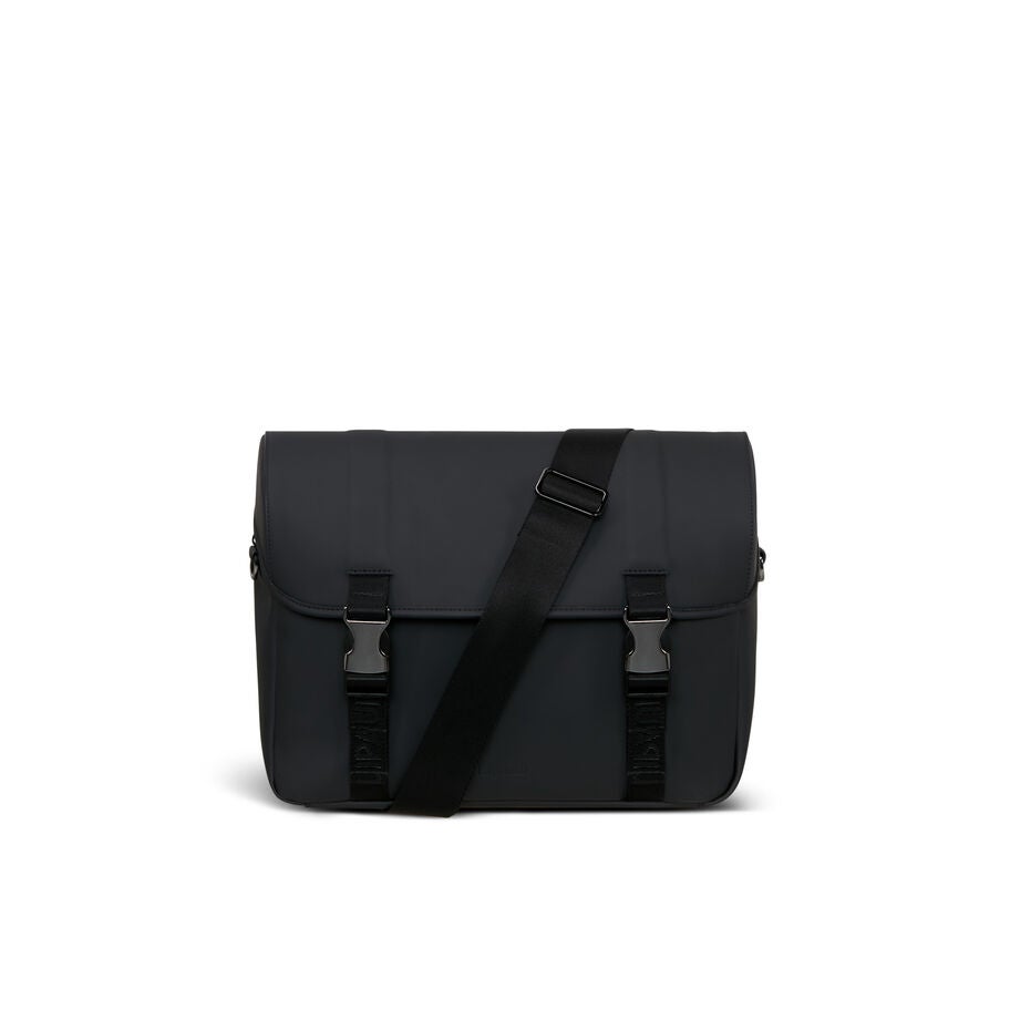 Lost In Berlin Exile Messenger Bag in the color Black. image number 4