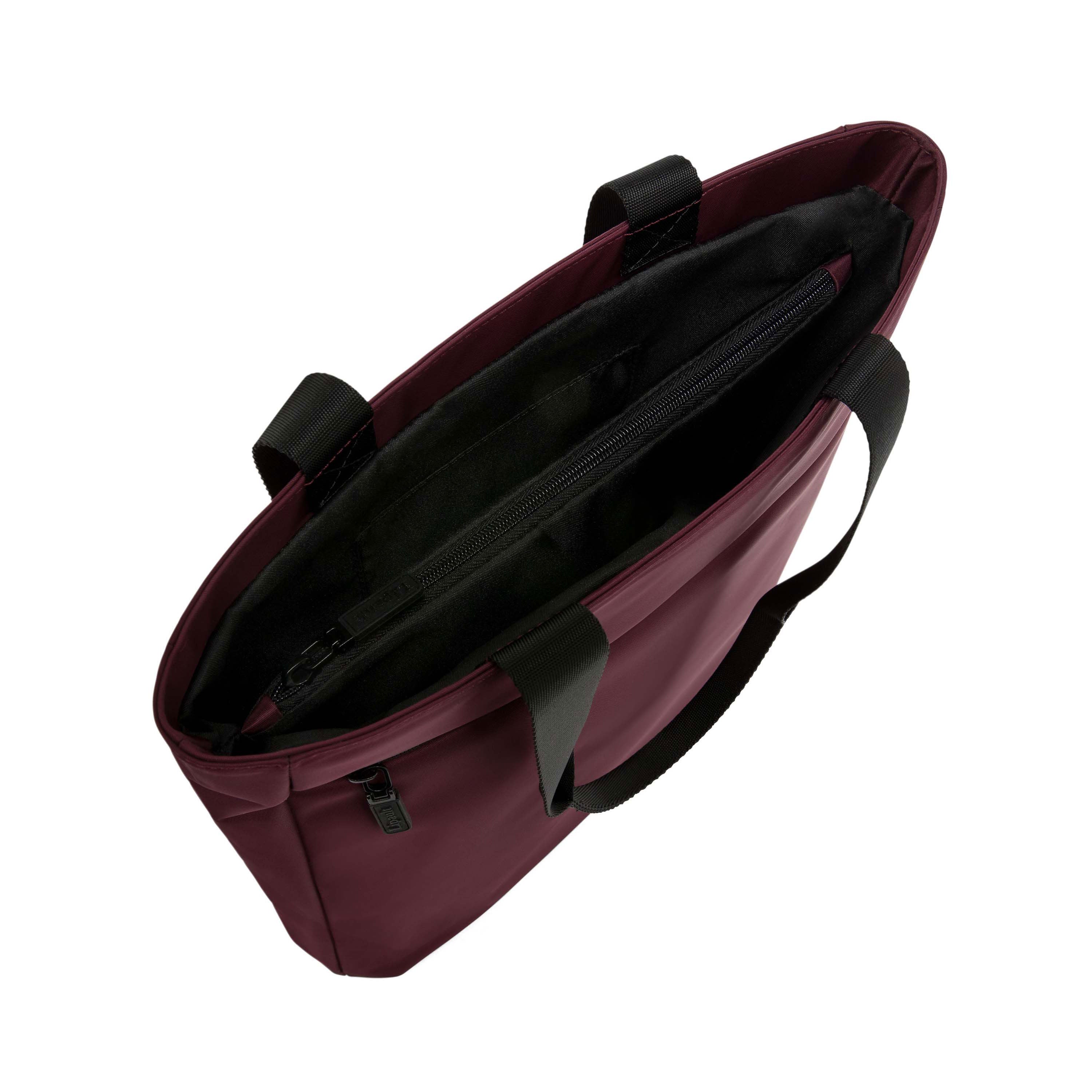 Lipault City Plume Shopper Bag, Bordeaux, Interior Image