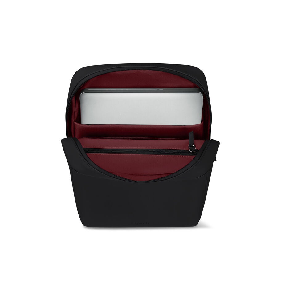 Lost In Berlin Square Backpack in the color Black. image number 2