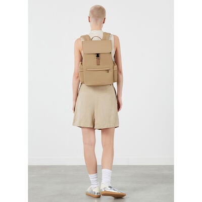 Lost In Berlin Mini Cargo Backpack in the color Sandstone.