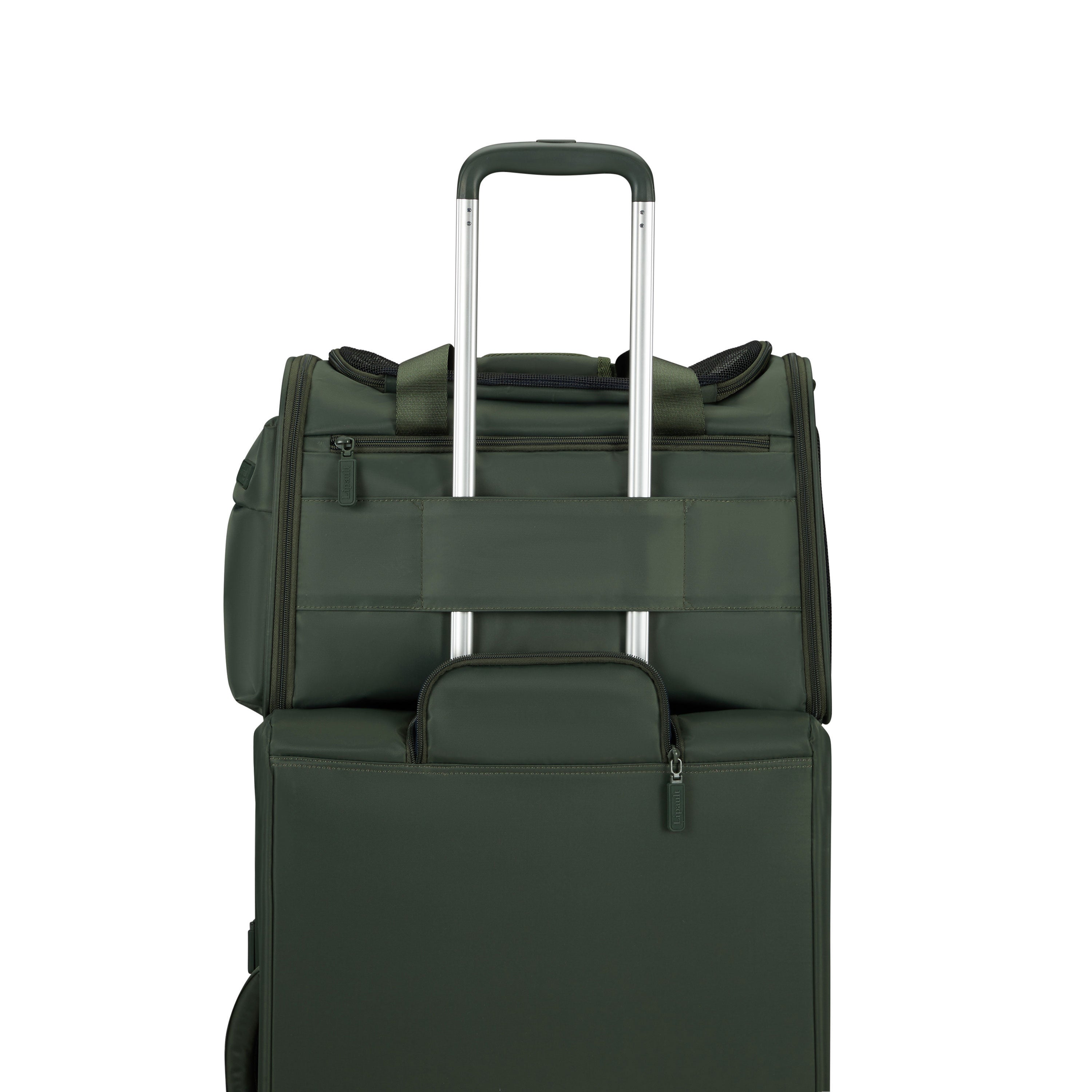 City Plume Pet Carrier in the color Khaki Green. image number 5