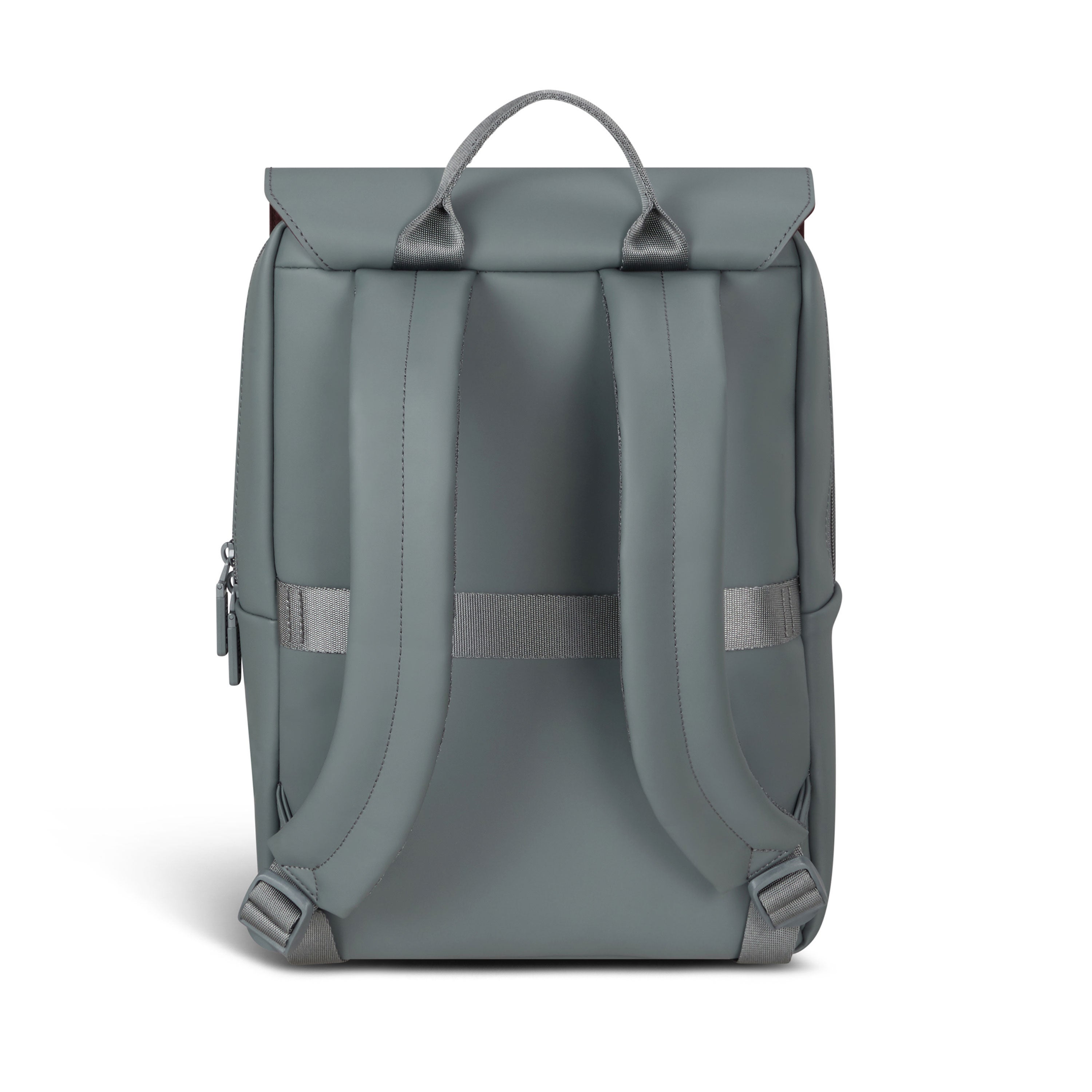 Lost In Berlin Square Backpack in the color Cement Storm. image number 3