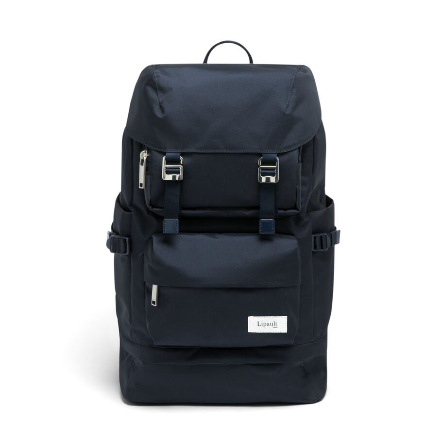 Lipault 4TMRW Weekend Backpack, Carbon Blue Front Image image number 1