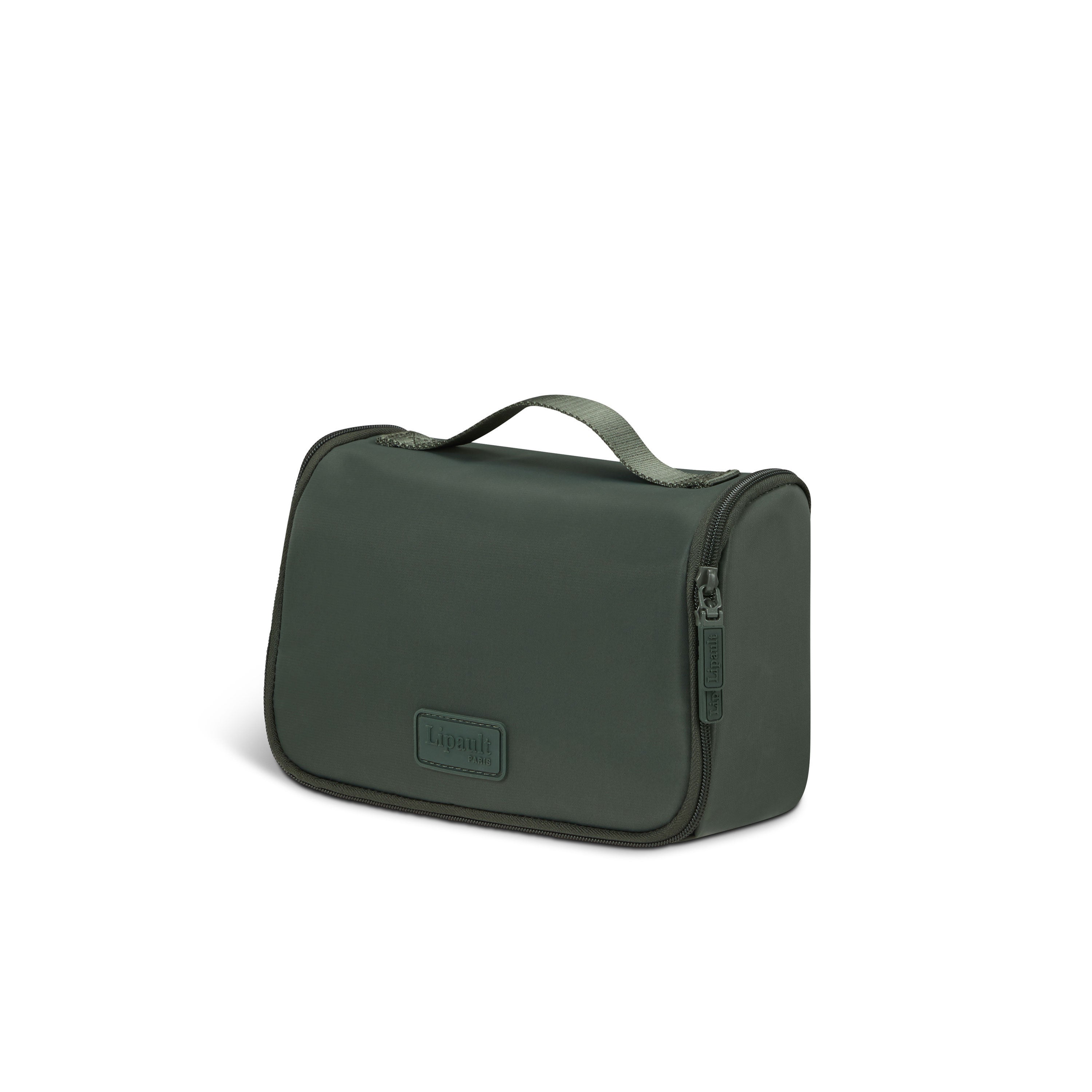 Lipault Hanging Toiletry Bag, Khaki Green, Front 3/4 Image image number 2