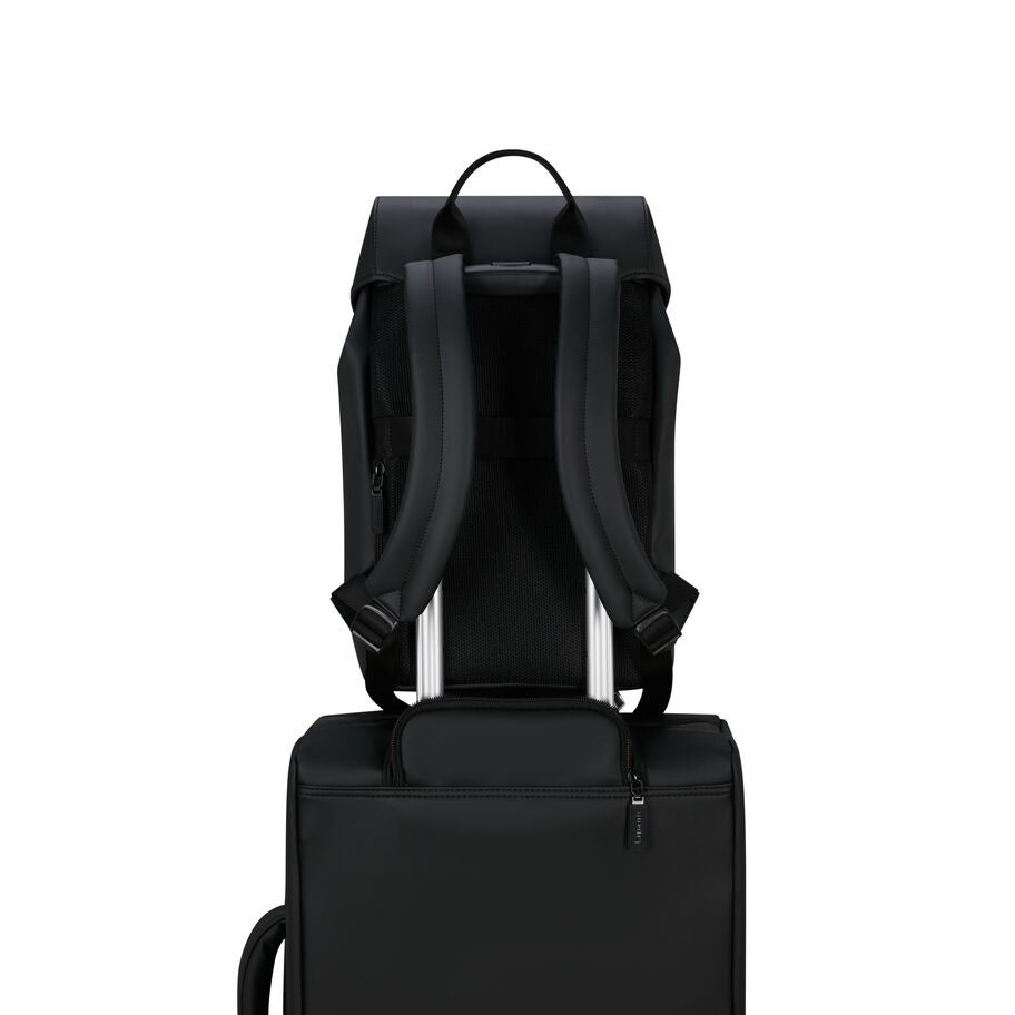 Lost In Berlin Mini Exile Backpack in the color Black. image number 7