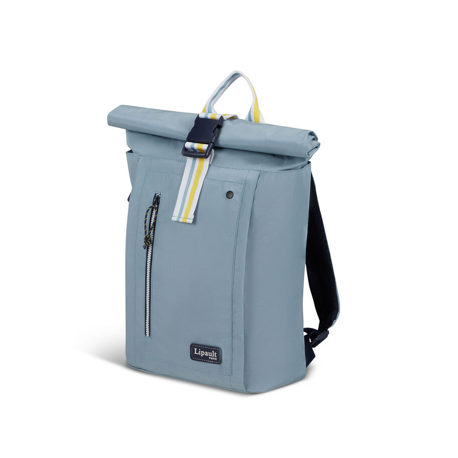 City Plume California Rolltop Backpack in the color Open Sky. image number 2
