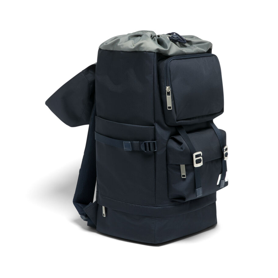 Lipault 4TMRW Weekend Backpack, Carbon Blue Front 3/4 Image image number 3