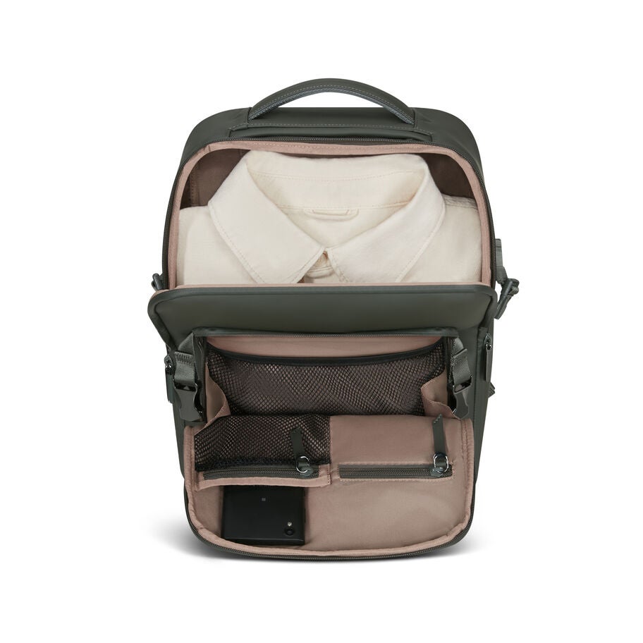 Lost In Berlin Backpack Pro in the color Dark Moss. image number 3
