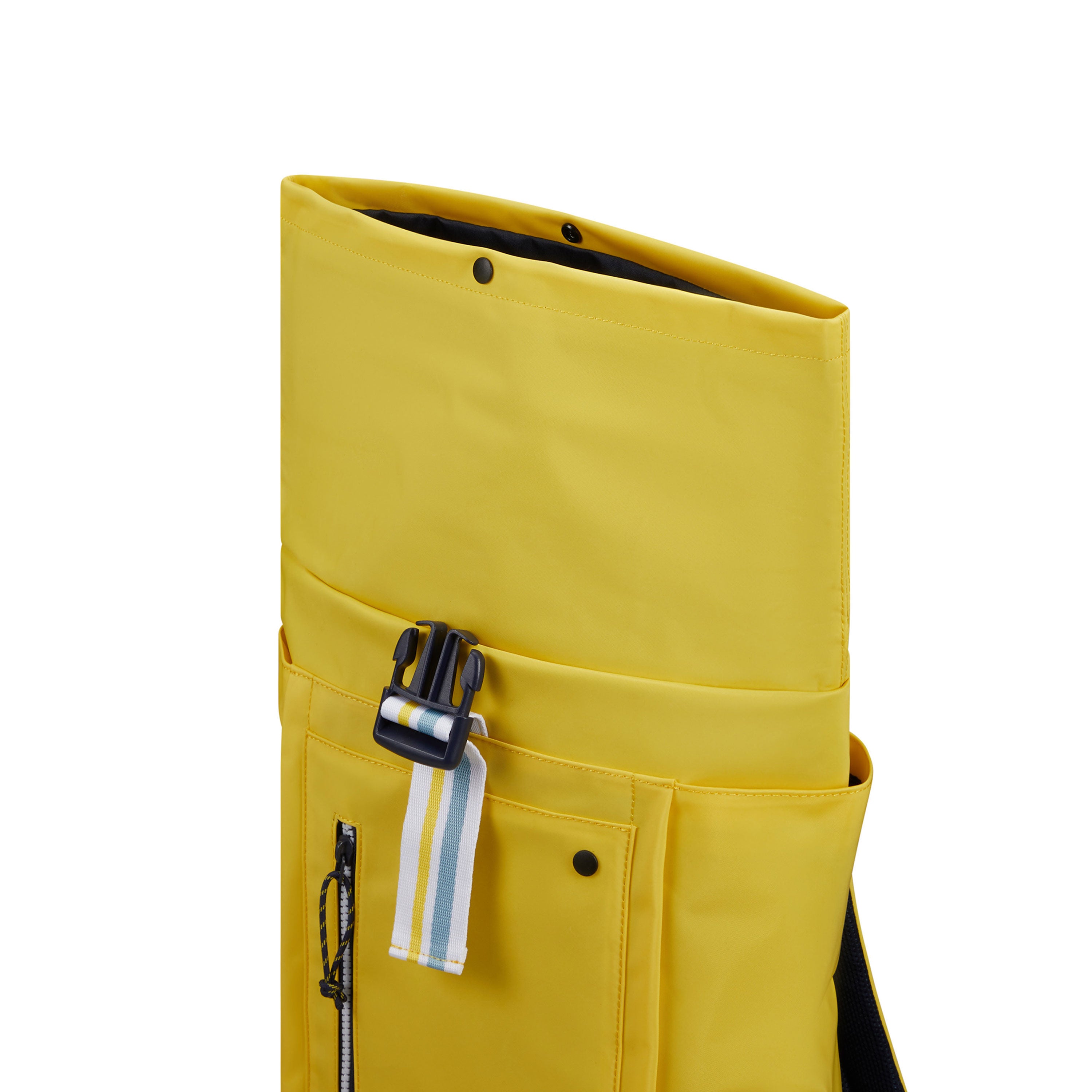 City Plume California Rolltop Backpack in the color Blinding Sun. image number 4