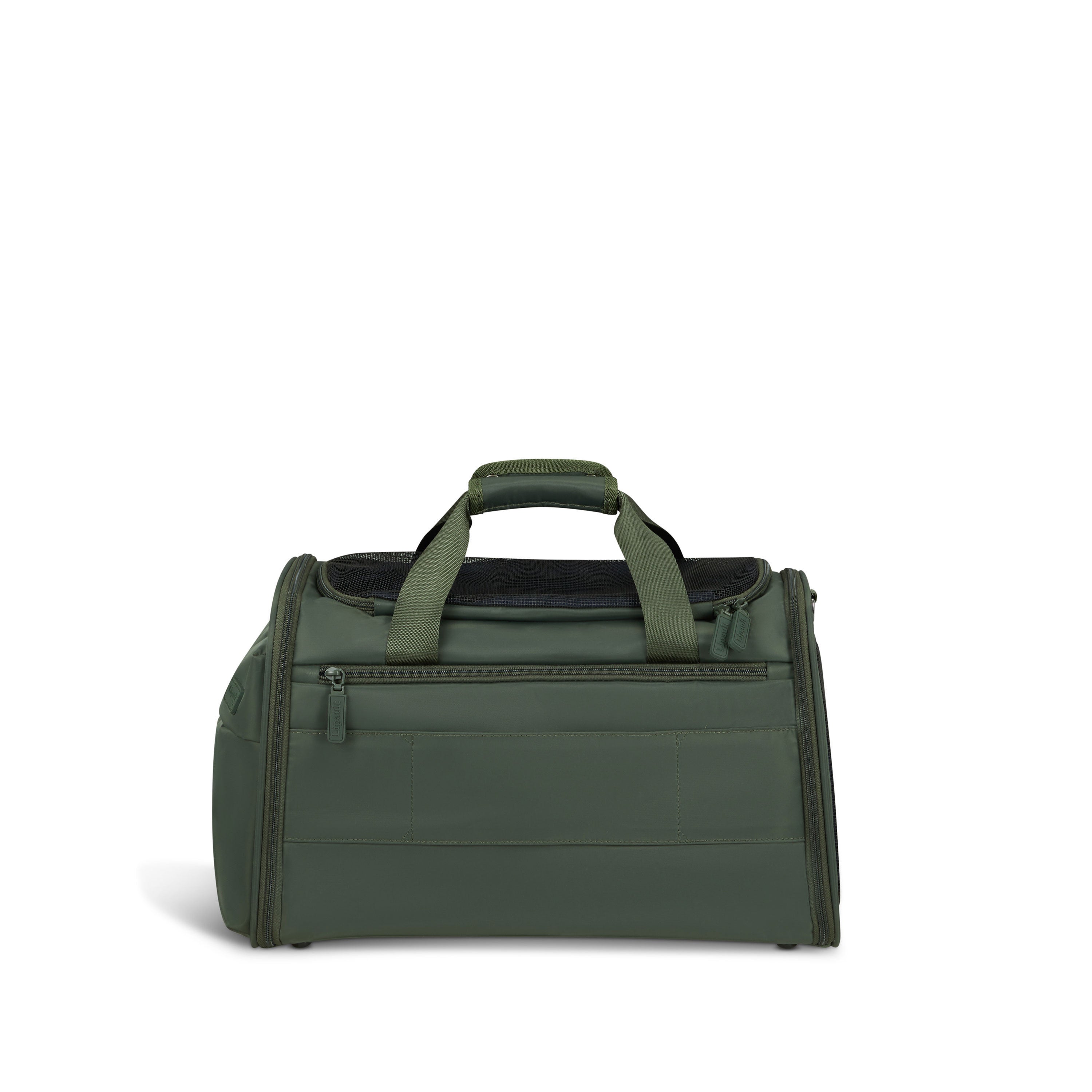 City Plume Pet Carrier in the color Khaki Green. image number 4