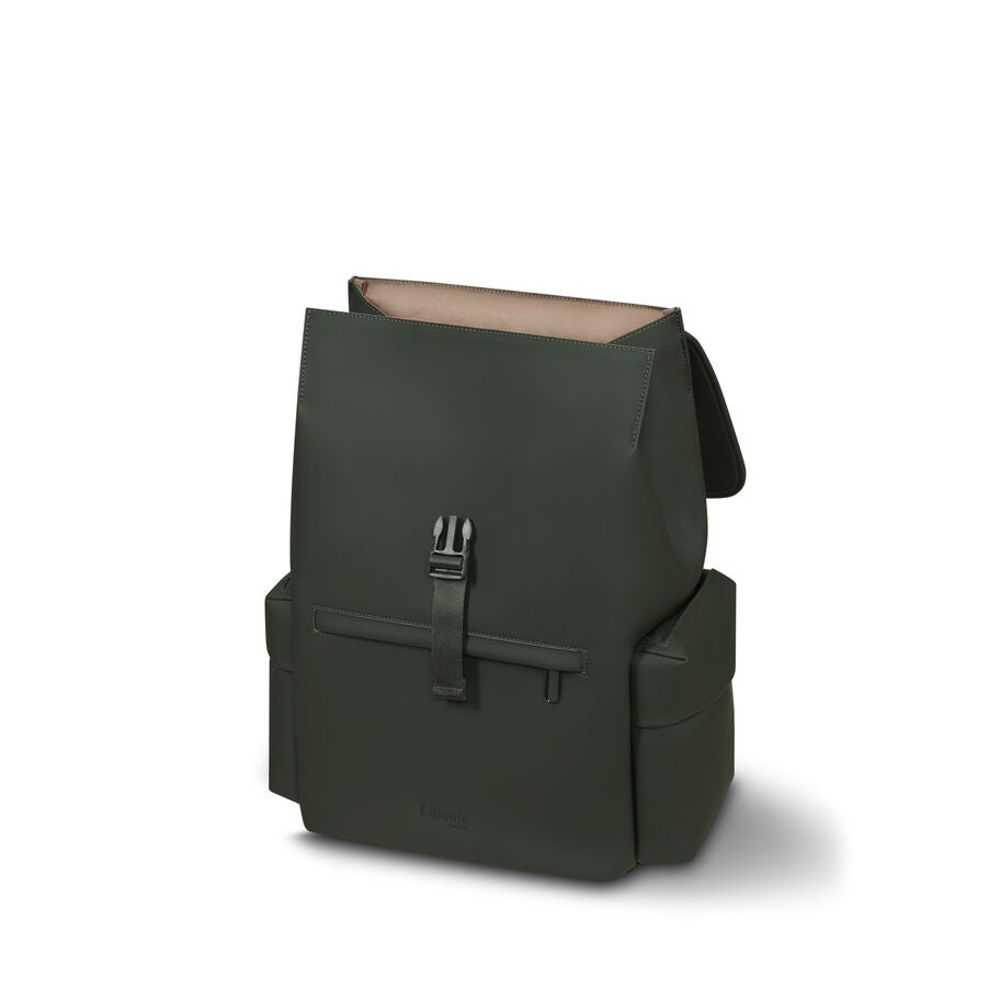 Lost In Berlin Cargo Backpack in the color NEW | Dark Moss. image number 3
