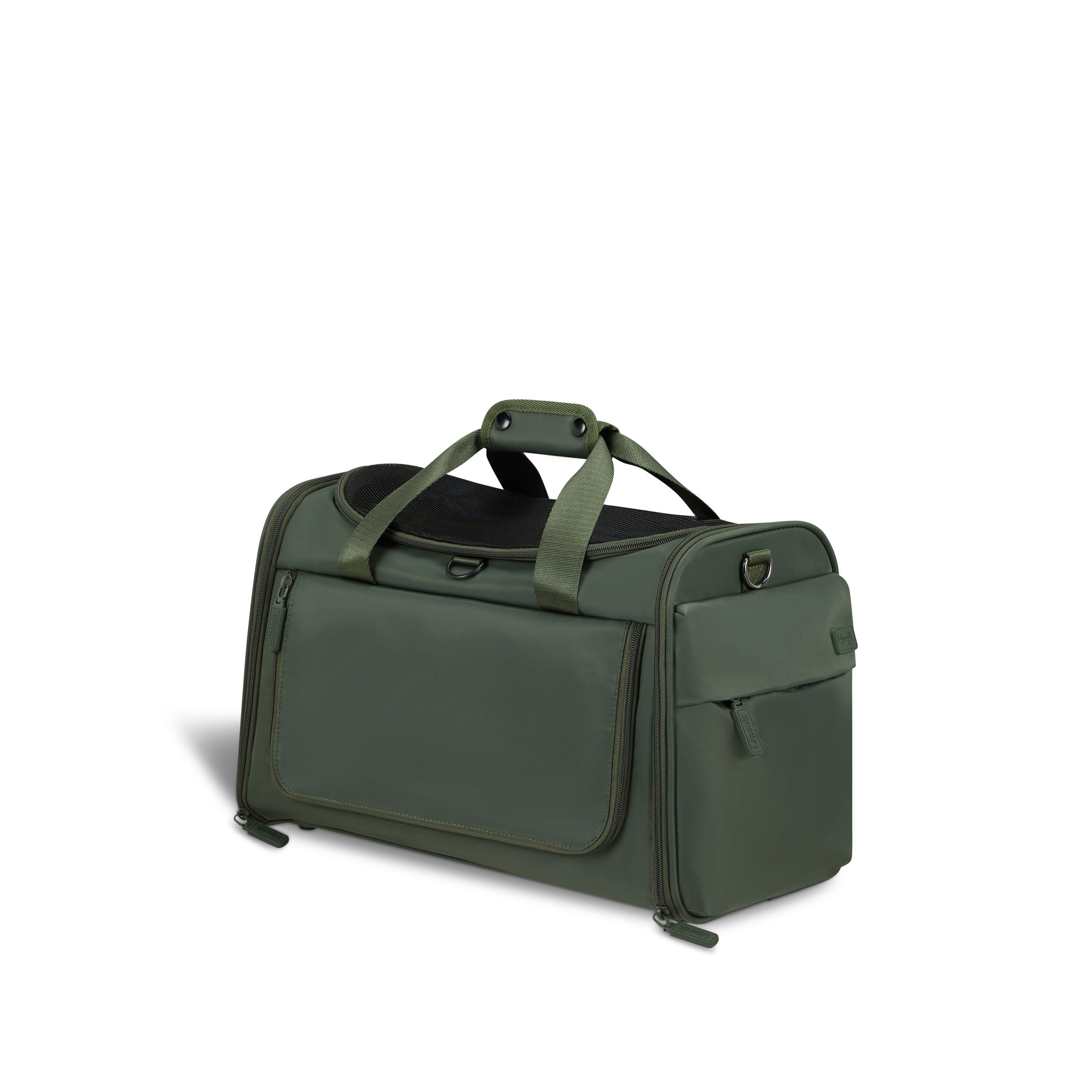 City Plume Pet Carrier in the color Khaki Green. image number 3
