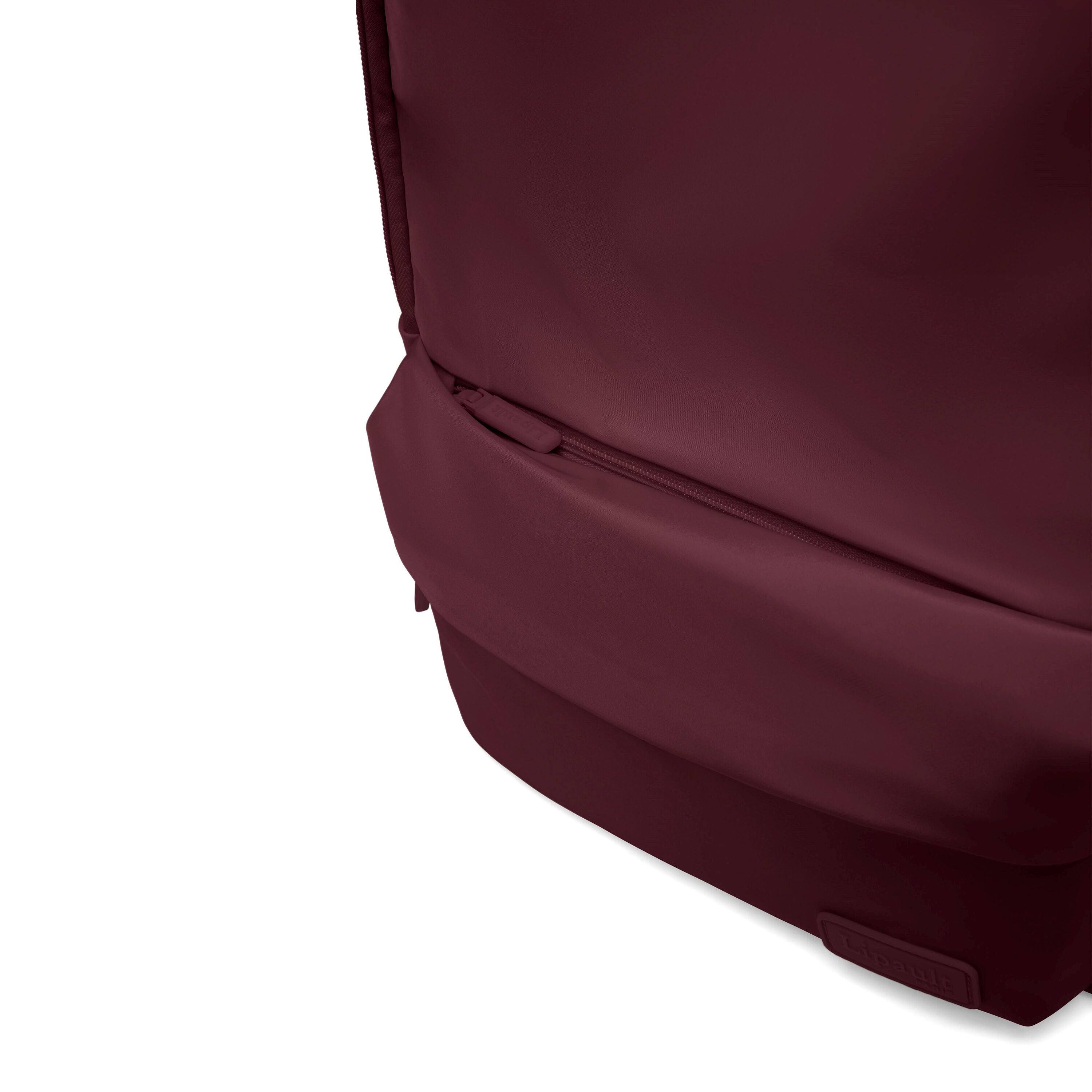 Lipault City Plume Backpack, Bordeaux, Front Exterior Pocket image number 4