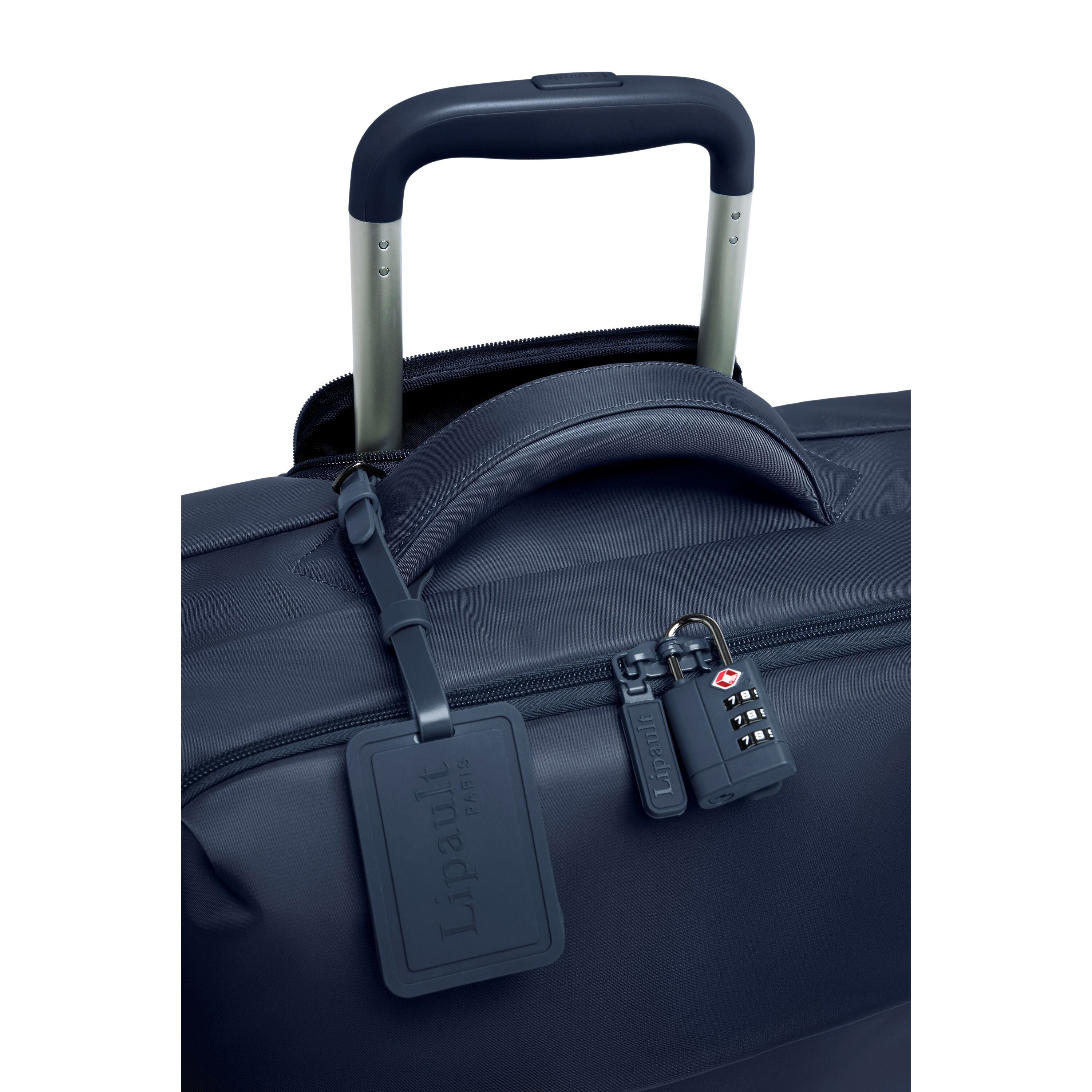 Lipault Plume Cabin Spinner, Navy, Top Pull Handle image number 4