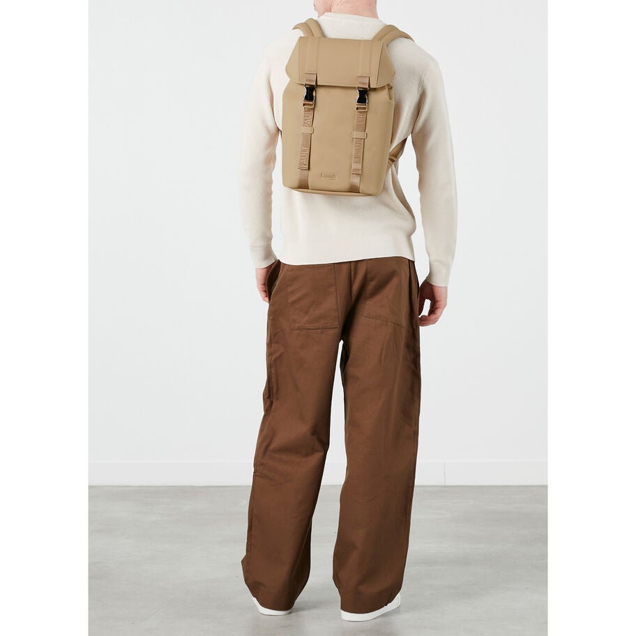 Lost In Berlin Mini Exile Backpack in the color Sandstone. image number 1