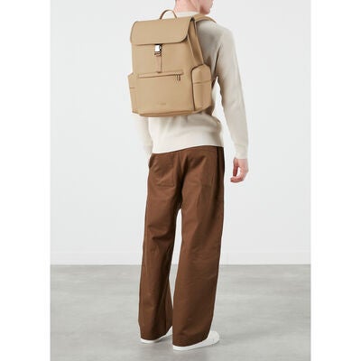 Lost In Berlin Cargo Backpack in the color Sandstone.
