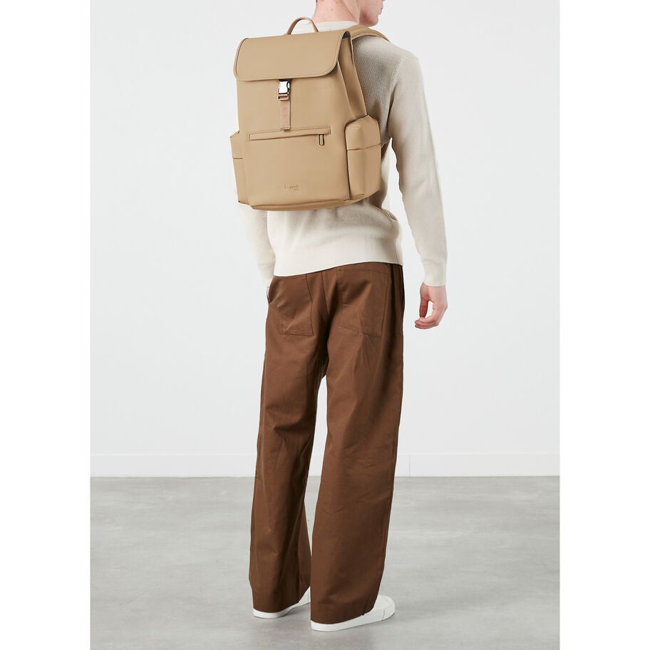 Lost In Berlin Cargo Backpack in the color Sandstone. image number 1