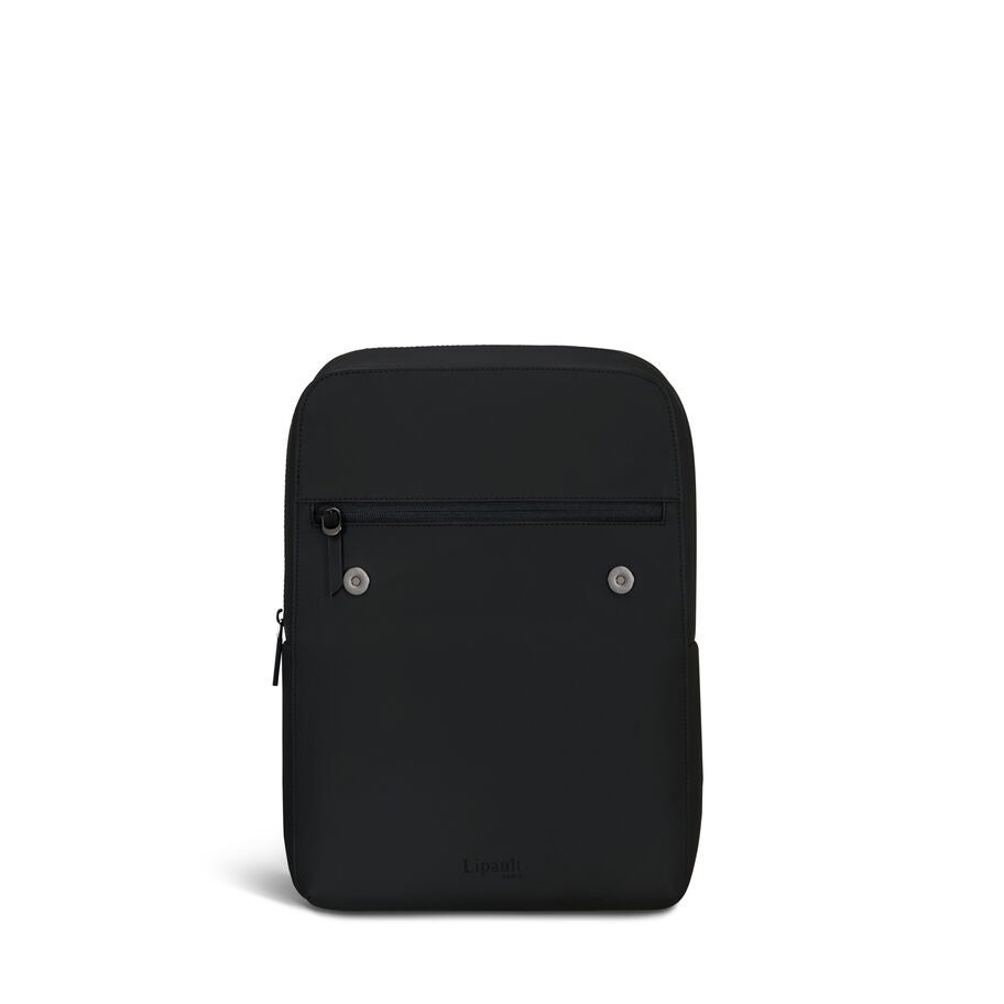 Lost In Berlin Square Backpack in the color Black. image number 4