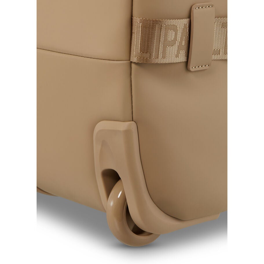 Lost In Berlin Exile Wheeled Duffel in the color Sandstone. image number 9