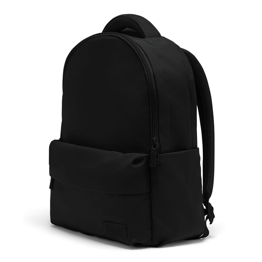 Lipault City Plume Backpack, Black, Front 3/4 Image image number 2