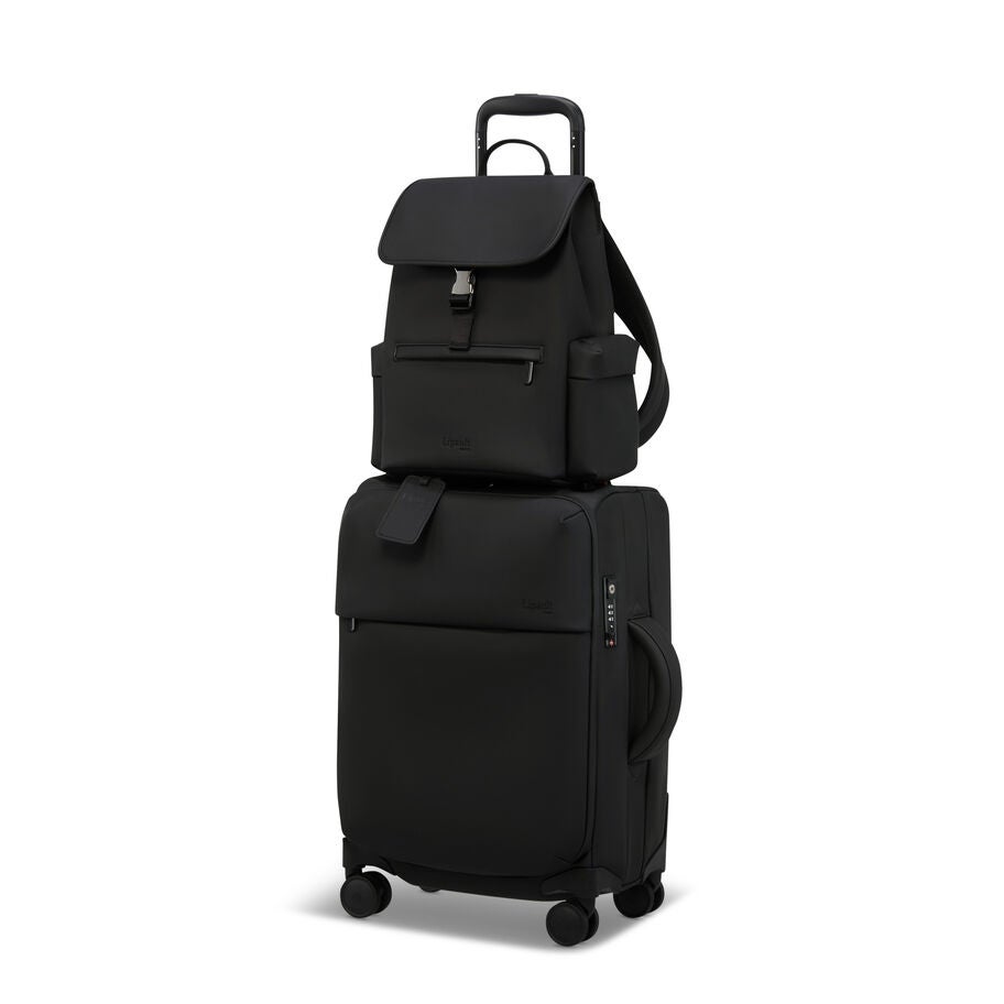Lost In Berlin Mini Cargo Backpack in the color Black. image number 6