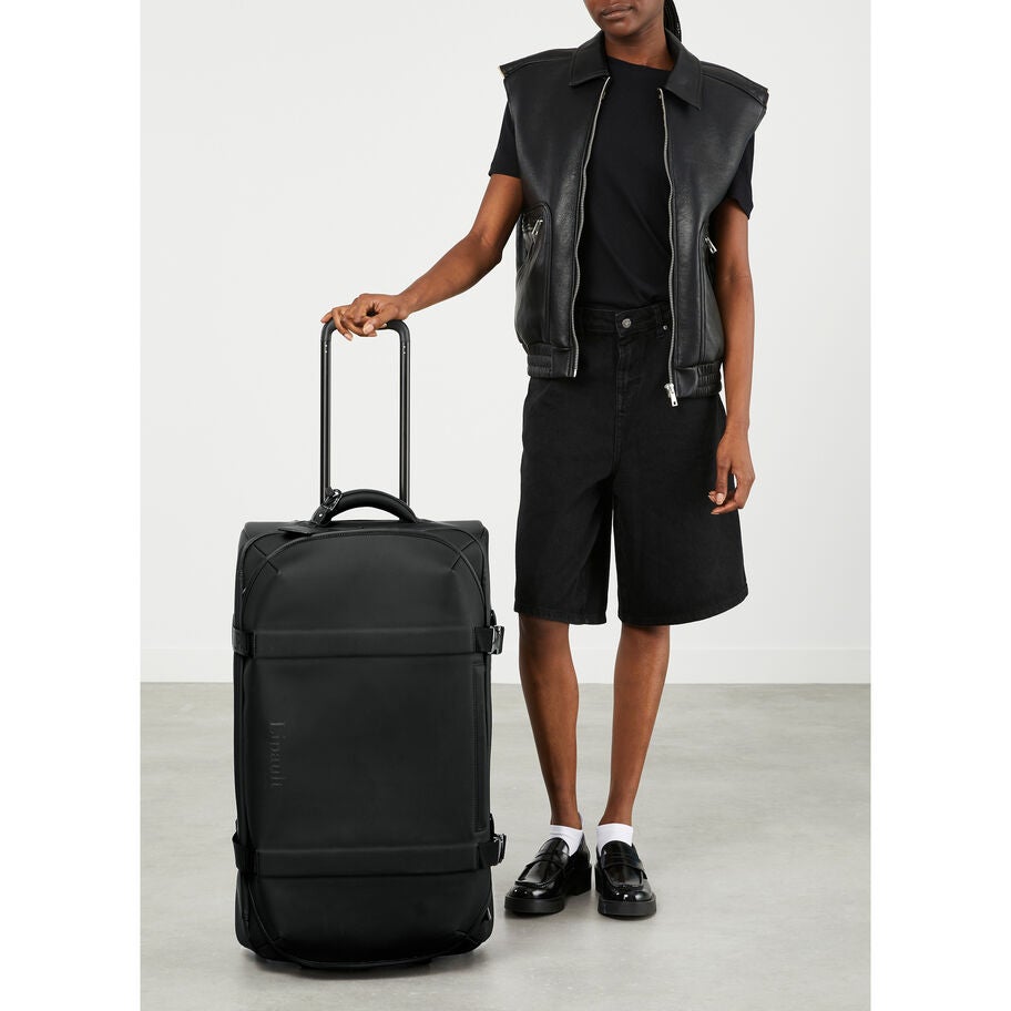 Lost In Berlin Exile Wheeled Duffel in the color Black. image number 9