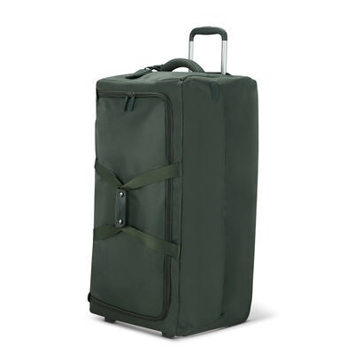 Foldable Plume Wheeled Duffel in the color Khaki.