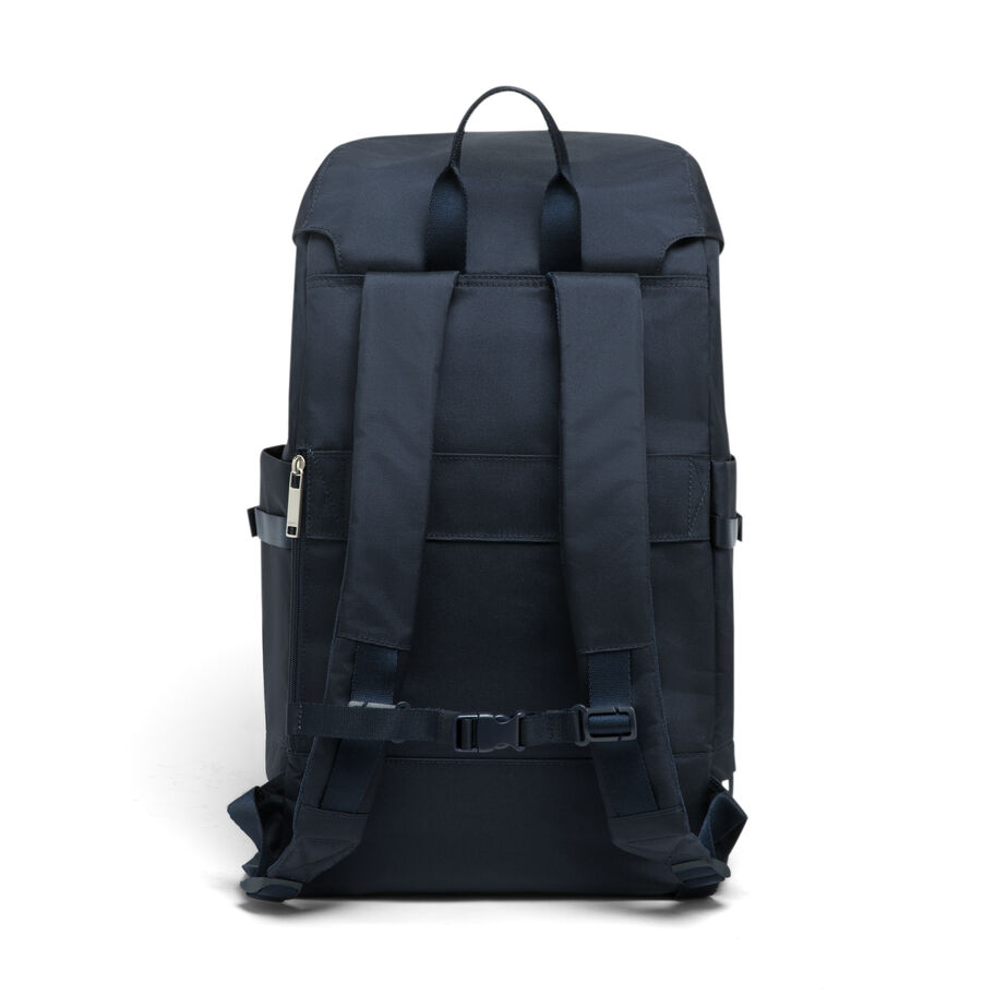 Lipault 4TMRW Weekend Backpack, Carbon Blue Back Image image number 5