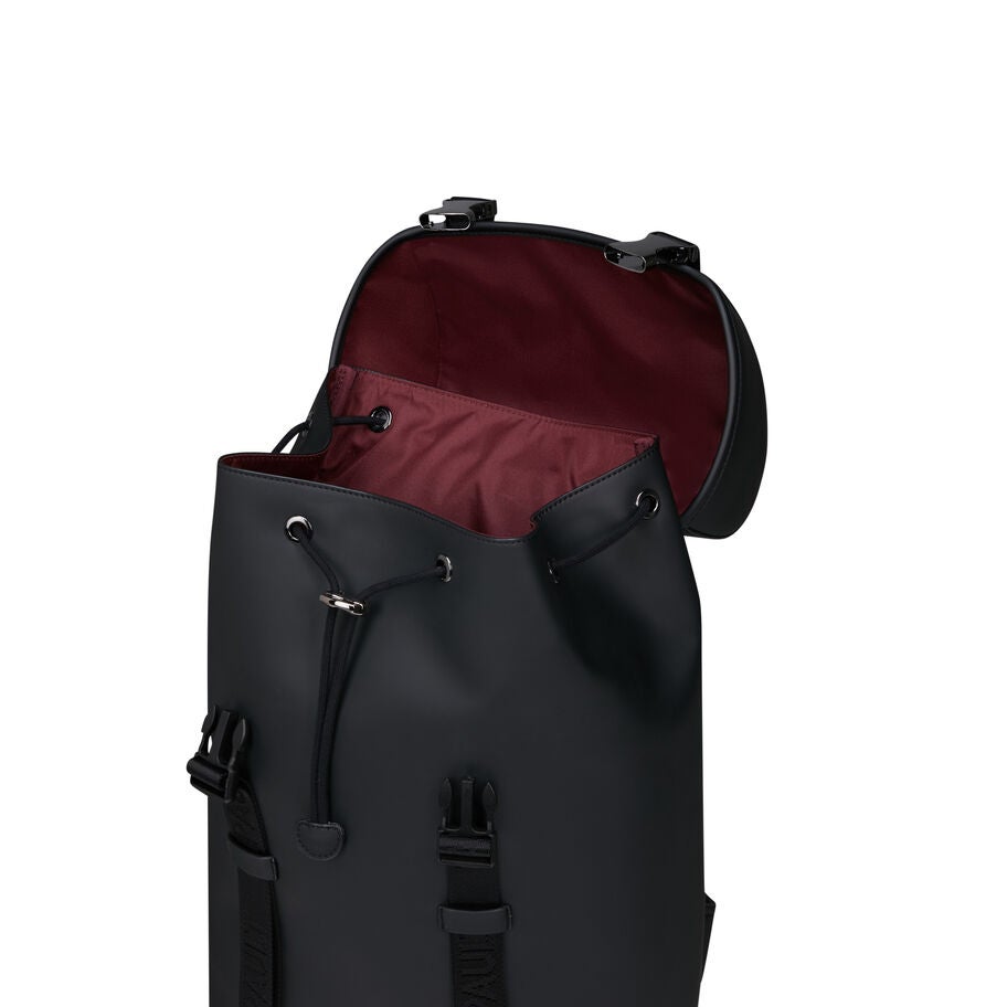 Lost In Berlin Mini Exile Backpack in the color Black. image number 2