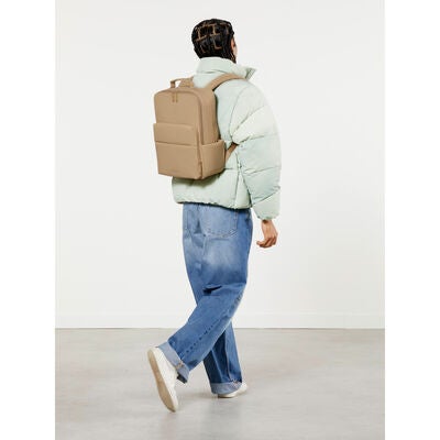 Lost In Berlin Lifetrotter Backpack in the color Sandstone.