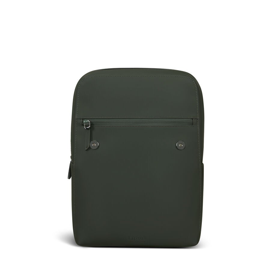 Lost In Berlin Square Backpack in the color NEW | Dark Moss. image number 3