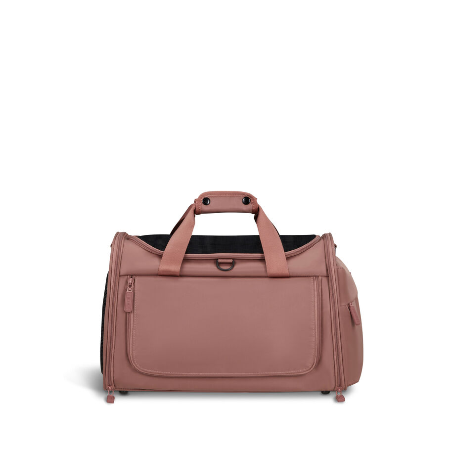 City Plume Pet Carrier in the color Rosewood. image number 5